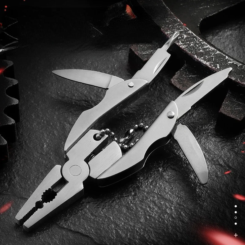

Multifunctional Mini Pliers Outdoor Knife Portable Knife Keychain Pendant Screwdriver Slotted Screwdriver Phillips Screwdriver