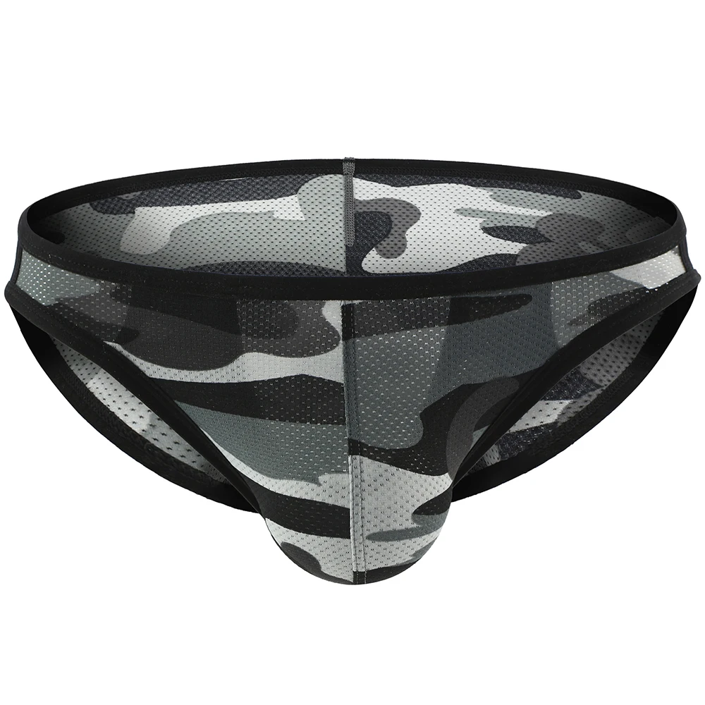 Трусы-брифы мужские сетчатые пикантное мягкое дышащее нижнее белье пикантные