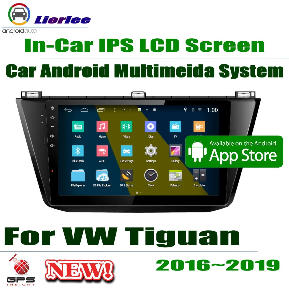 10 1 &quotHD 1080P IPS ЖК-экран Android 8 Core для VW Tiguan 2016-2019 Автомагнитола BT 3G/4G Navi мультимедиа |