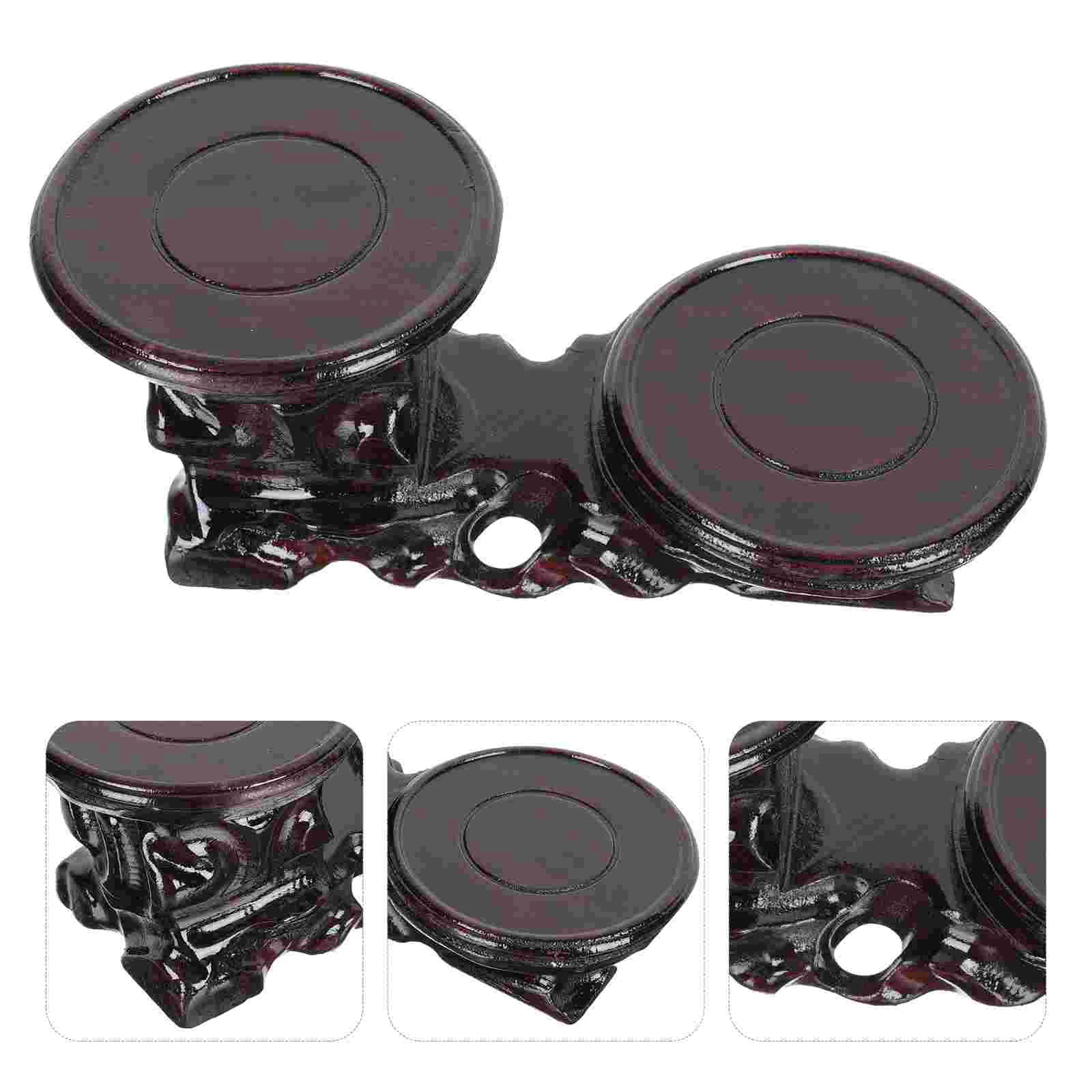 

1PC Wood Display Base Flower Pot Stand Ornament Holder Tea Set Wooden Base