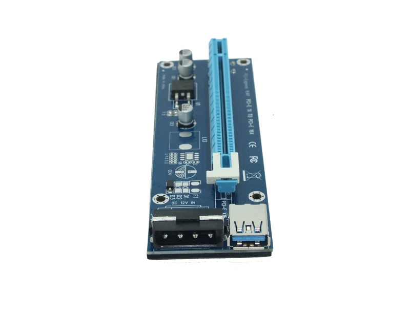 Высокое качество PCI Express кабель E 1X к 16X расширитель для переходных карт SATA 15 Pin 4 IDE