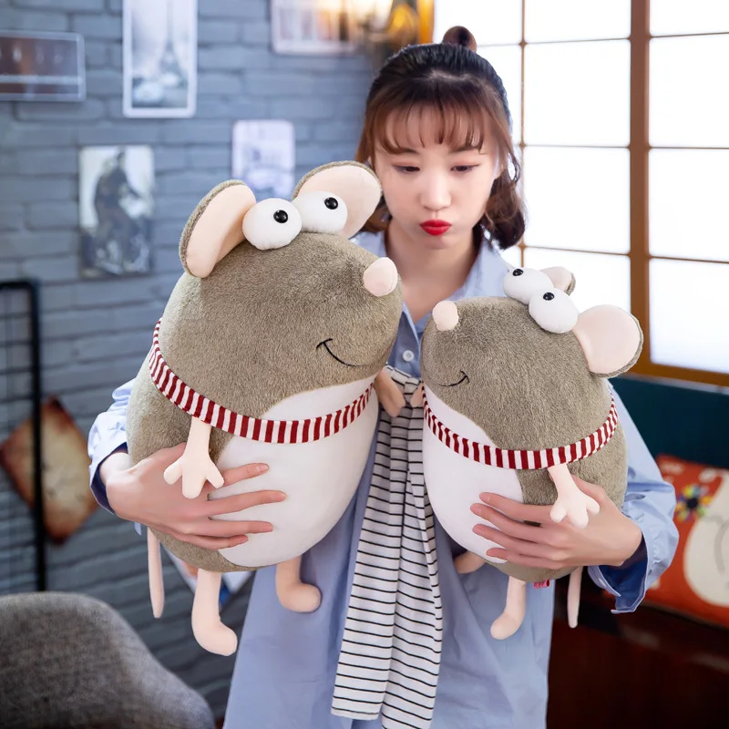 Креативный мультяшный талисман на год мыши изящная милая плюшевая кукла мышь