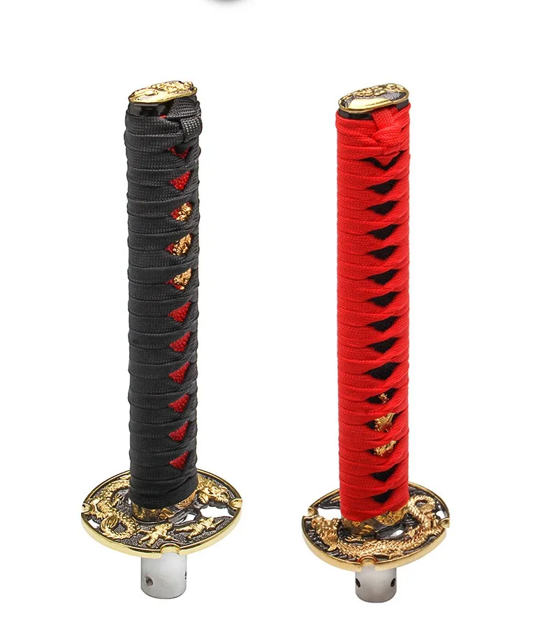 Черно красная 265 мм JDM самурайский меч ручка переключения передач Катана