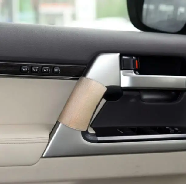 4 шт./компл. Автомобильная Дверная ручка Защитная микрофибра кожаный чехол