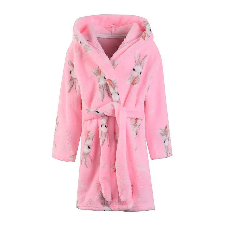 Детский мягкий фланелевый спортивный костюм с шапкой Ночная одежда принтом и