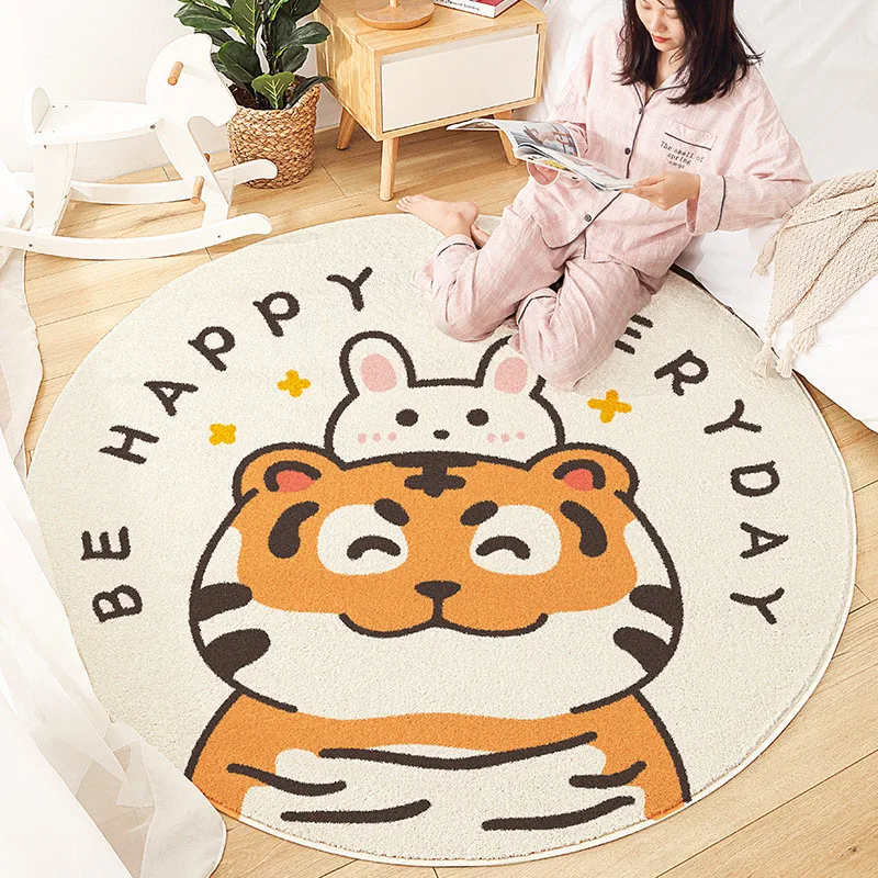 2022 мультяшный Тигр Новогодний Декор для дома гостиной диван круглый ковер