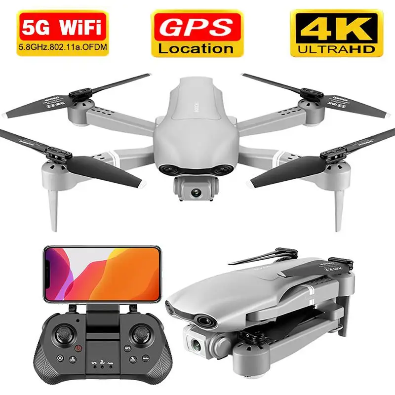 

RCtown Drone GPS 4K 5G WiFi Live Video FPV with 4K/1080P HD Camera Wide Angle Camera Foldable Altitude Hold RC Drone X0704