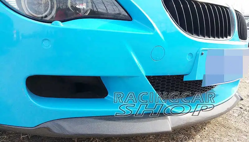 Vos Стиль Реальные углеродного волокна передний бампер спойлер для BMW E63 E64 M6 2004 2010