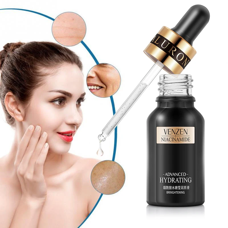 Новый Гиалуроновая кислота сжимает поры лица Сыворотки увлажняющий