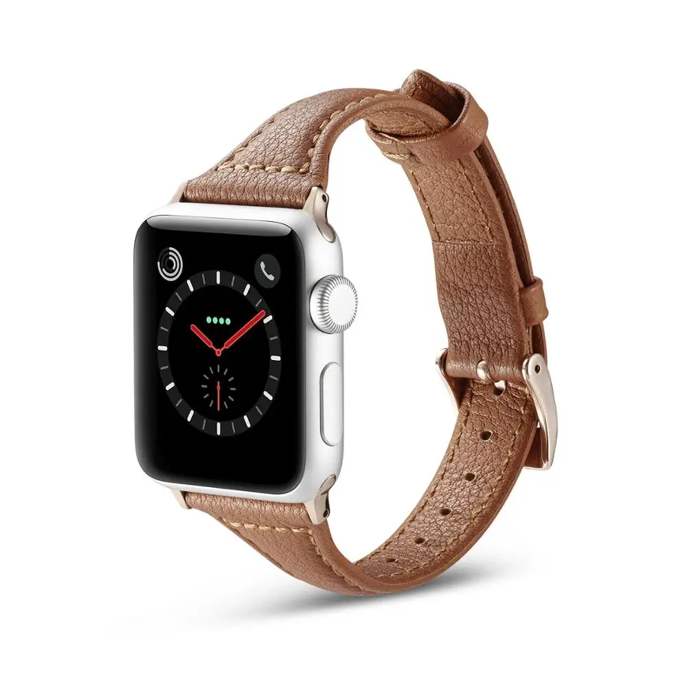 

Women Strap for Apple Watch Band 38MM 42MM 40MM 44MM Genuine Leather Watchband For iwatch 3/2/1/4/5/6 Watch Accessories