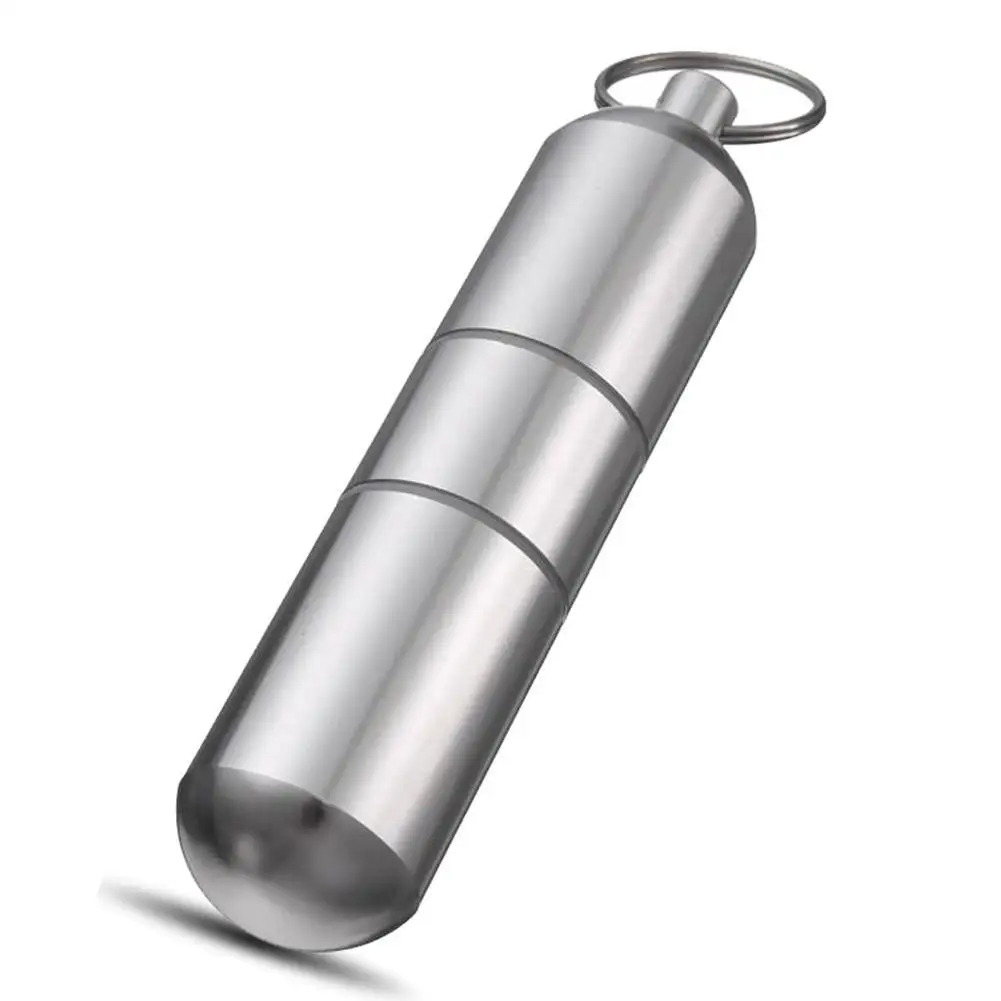 Волшебный портативный металлический портсигар брелок влагонепроницаемый