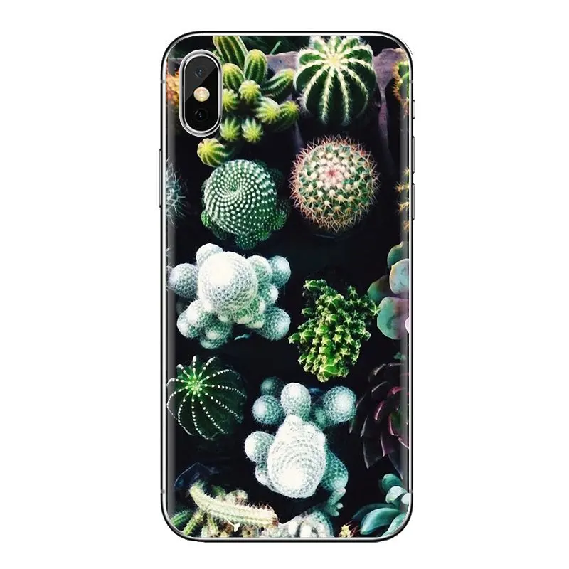 Cactus Flowers Green Plants Desert For Huawei Nova 2 3 2i 3i Y6 Y7 Y9 Prime Pro GR3 GR5 2017 2018 2019 Y5II Y6II Soft Shell Case |