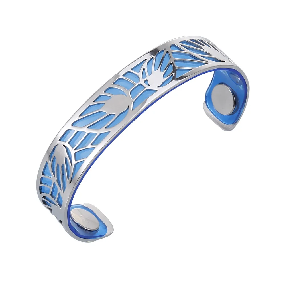 Реверсивный Кожаный браслет из нержавеющей стали 14 мм 1 шт.