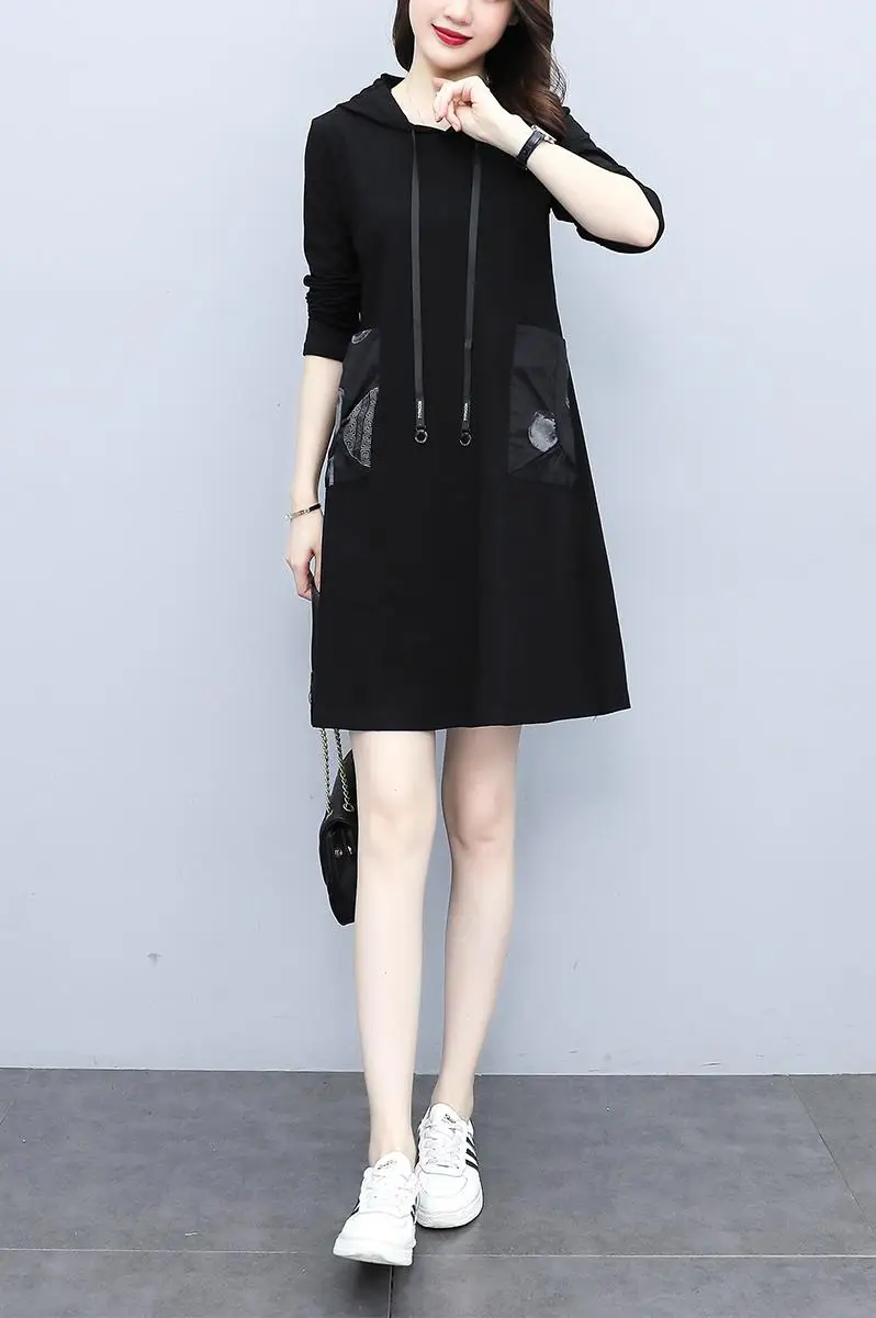 

Bodycon dress for women Square Neck Black Dress Women Elegant Cotton Fashion Side Split Dress Mini Ladies Basic