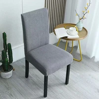 super soft polar fleece fabric chair cover elastic spandex chair covers for dining roomkitchen stretch chair cover with back