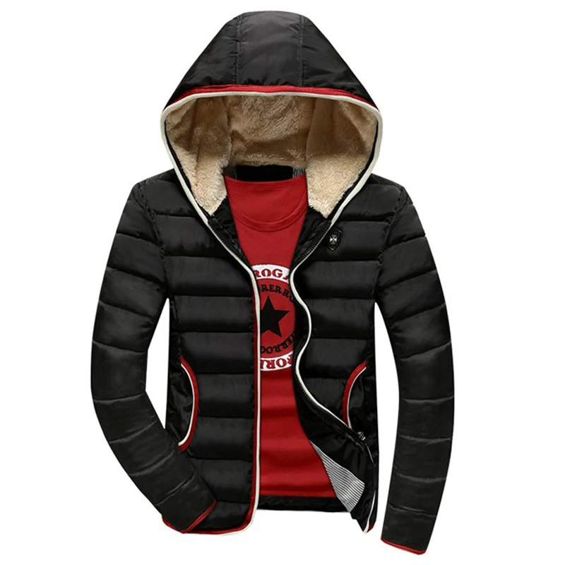New Arrival Men Jacket Warm cotton coat mens casual hooded jackets Handsome Outwear thicking Parka Plus size XXXL Coats YF-38 | Мужская
