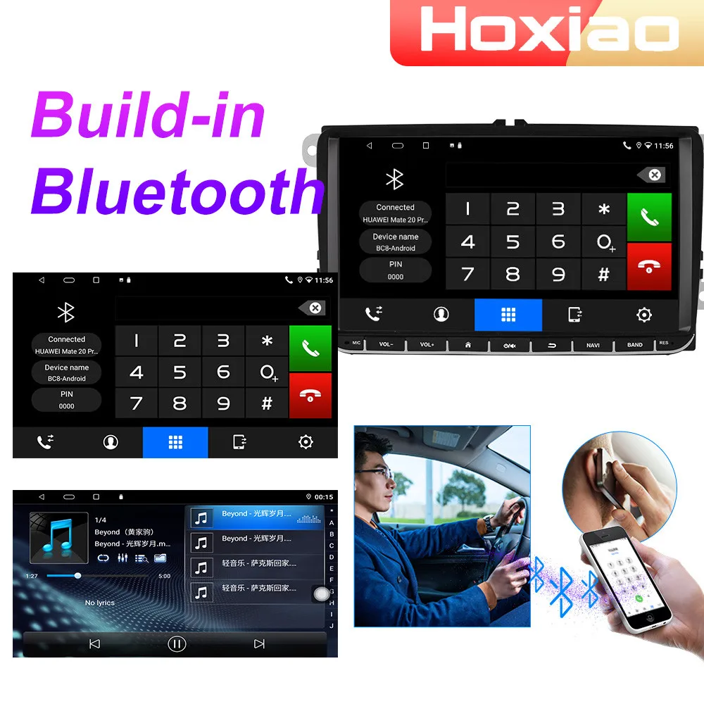 Автомагнитола на Android 10 мультимедийный плеер для Volkswagen VW Golf Polo Passat B7 B6 Skoda Seat 2003 2017