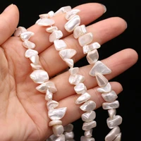 3pcs hot selling natural fashion broken silver shell beads diy for making necklace bracelets 8x8 8x15mm