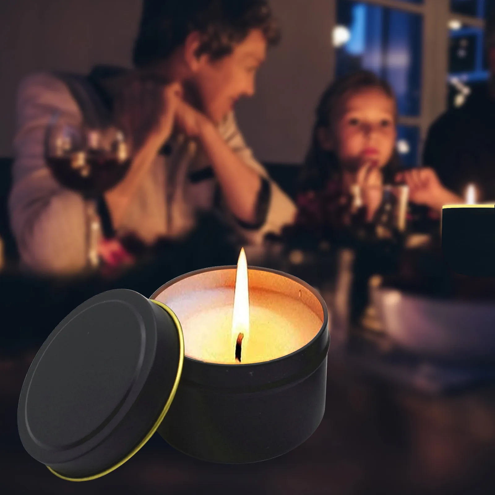 Роскошные банки для свечей с крышкой большой объем круглый контейнер пустой