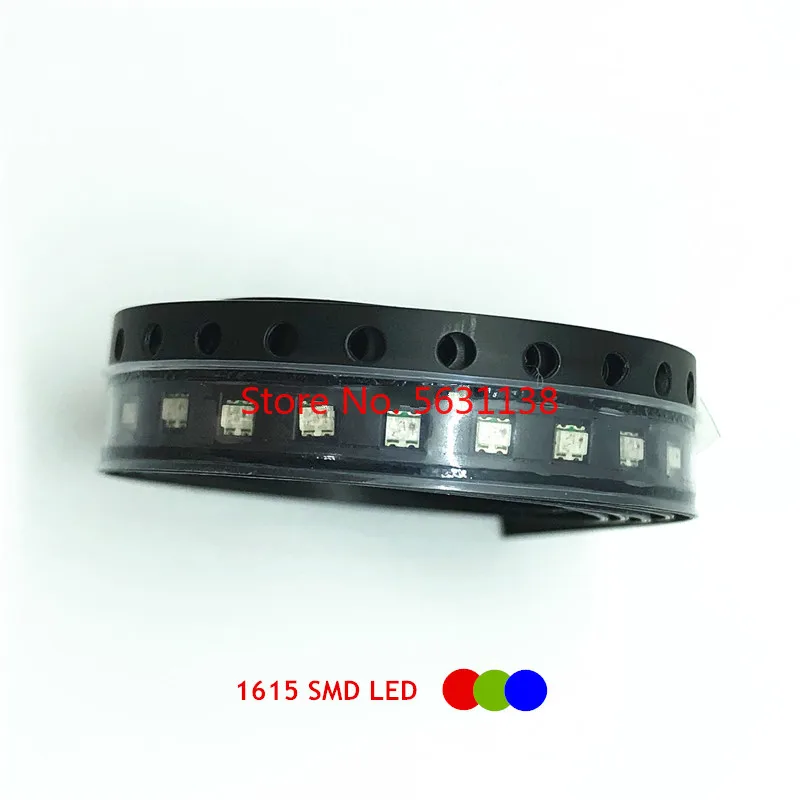 100 шт. 0603 SMD светодиодный RGB красный + зеленый синий 0606 полноцветсветодиодный s