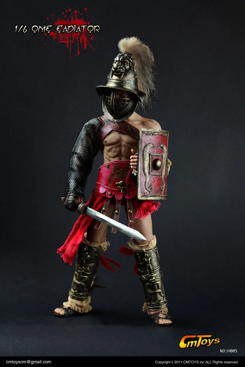 

New stock 1/6 scale Action figure CMTOYS Roman Gladiator H005 12 inch soldier static model toy collectible gift