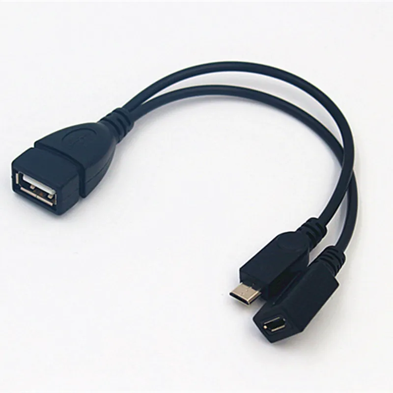2 в 1 OTG Micro USB мама к папа передача данных хост передачи питания Y сплиттер адаптер 5