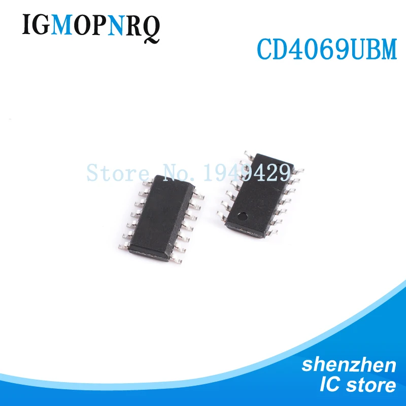 10 шт. CD4069UBM CD4069 HEF4069UBT HEF4069 SOP 14 мультиплексор переключатель ICs CMOS Diff 4 Ch| |