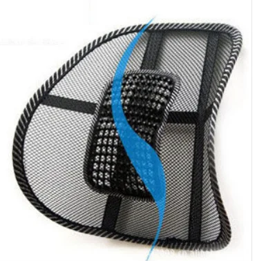

Car Seat Cushion Waist Breathable Ice Wire Mesh Protection Back Massage Lumbar Support Cushion Pad Car Interior Accessories
