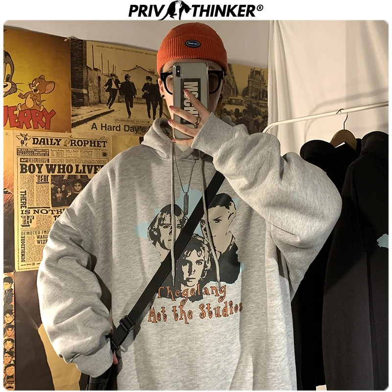 Privathinke/Осенняя Женская утолщенная винтажная Толстовка в уличном стиле для