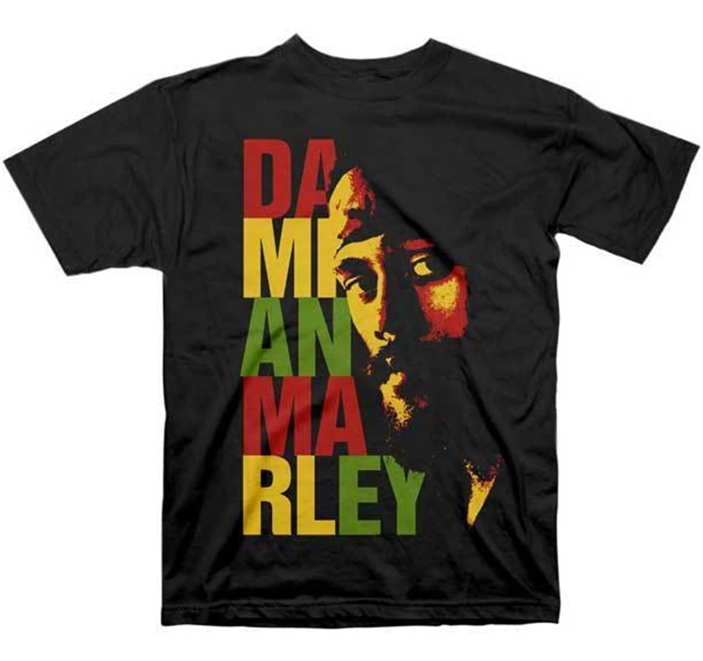 Damian Marley сложенный логотип Футболка S 2Xl новый контроль промышленности Merch