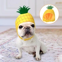 comfortable dog headwear pet dog cat party hat cute pineapple shape hat costume dwarfs cosplay accessories
