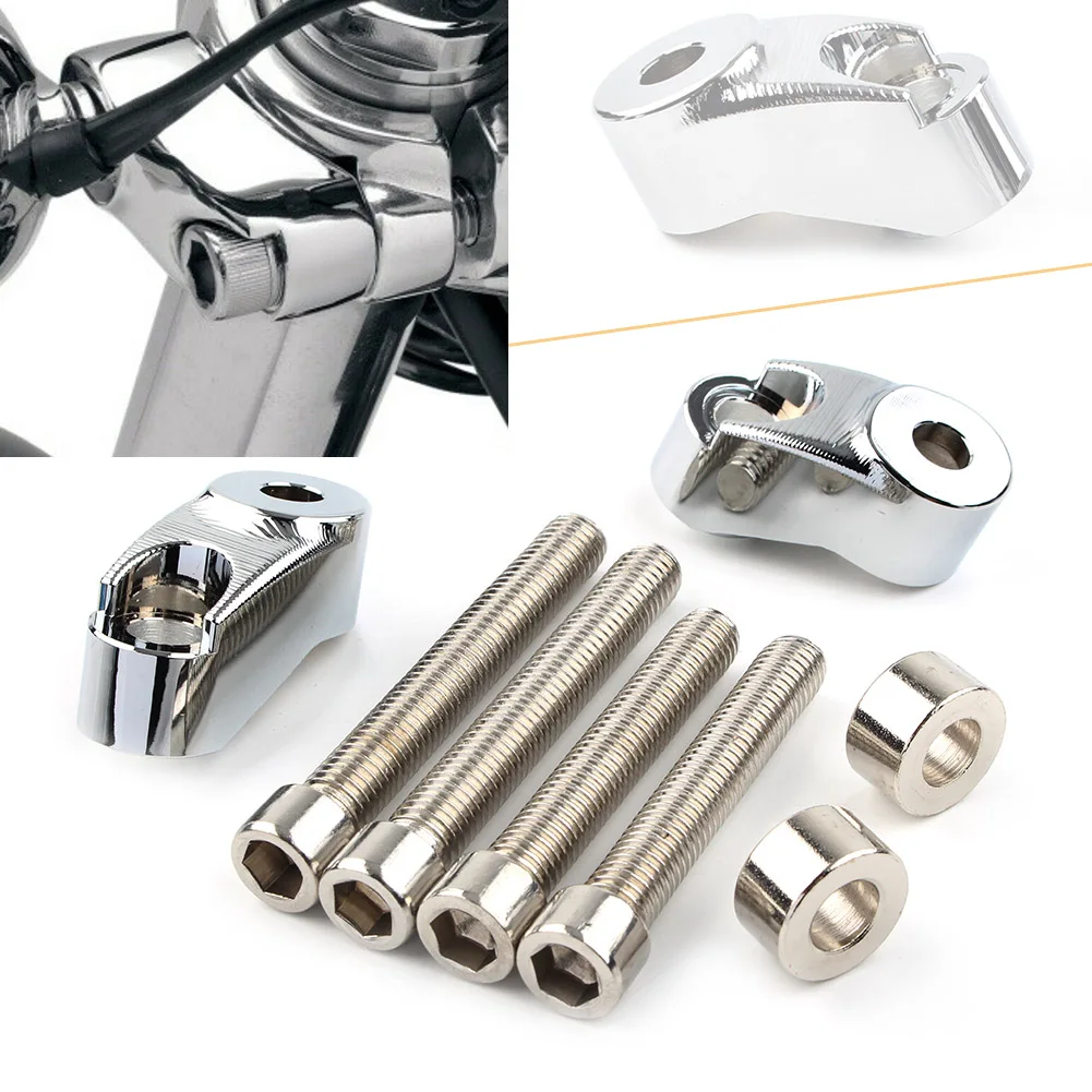 Хромированные мотоциклетные передние поворотные крепления w/ 39 мм 49 вилки для Harley