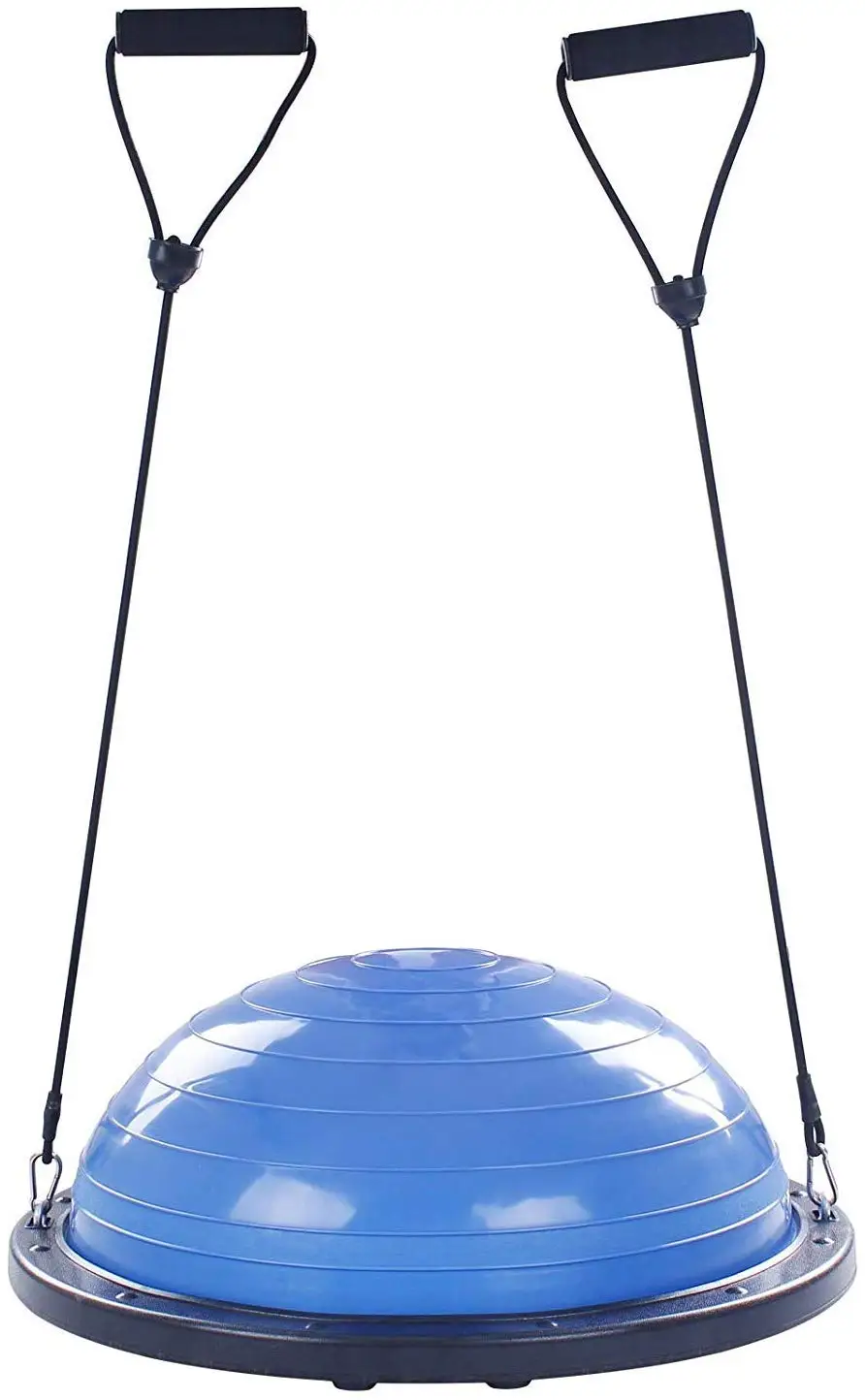 Тренировочный мяч VEVOR для баланса 23 дюйма тренировочный йоги синего цвета фитнес