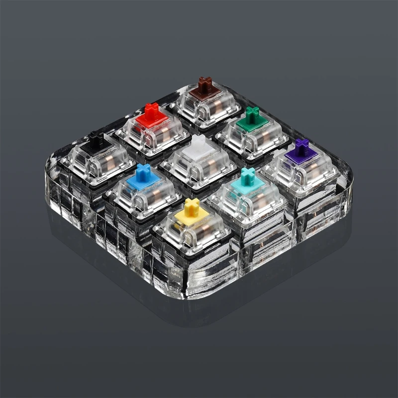 

9 Key Translucent Keycaps Testing Tool Gateron MX Switches Keyboard Tester R2JF