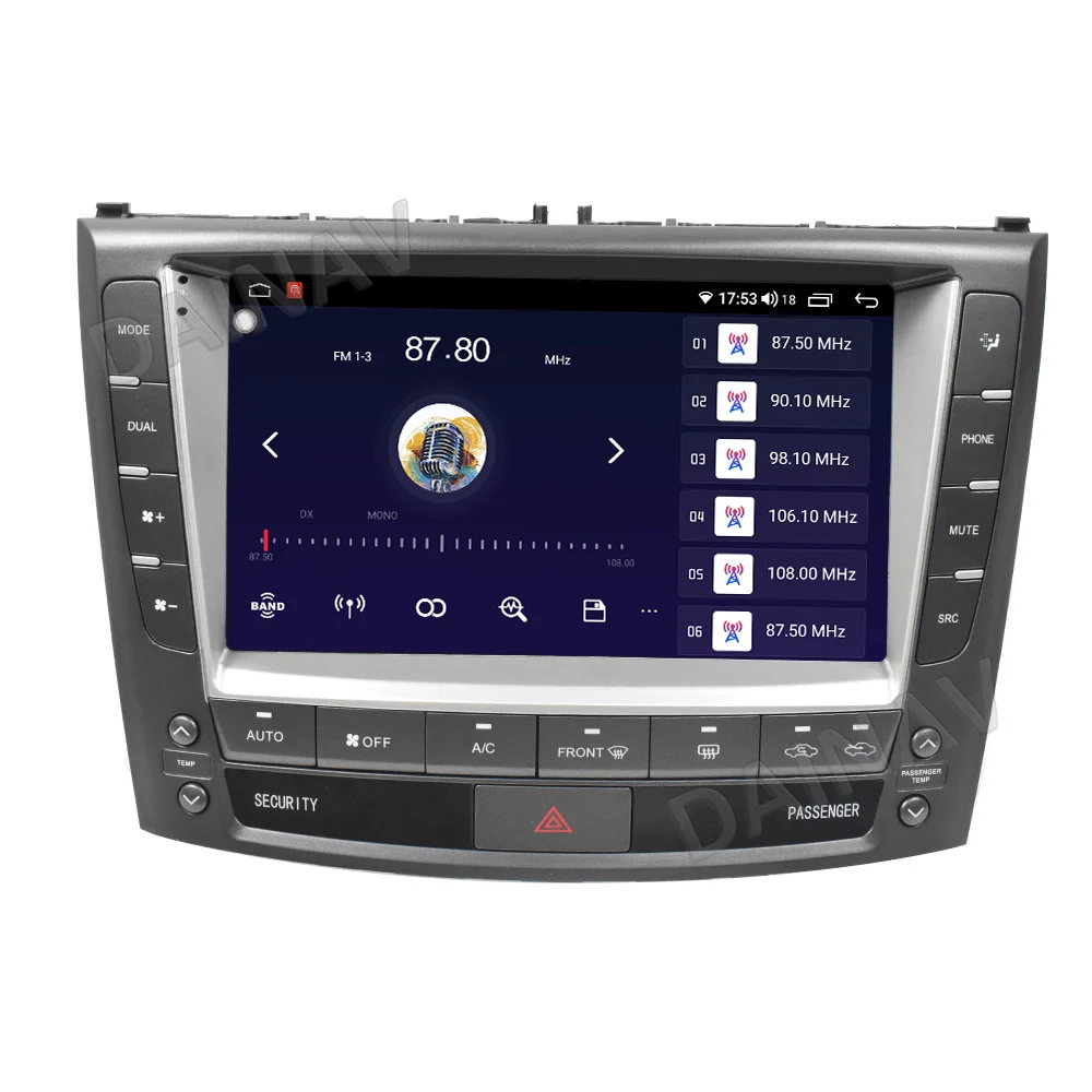 Автомобильный радиоприемник на Android 128 ГБ для Lexus IS250 IS300 IS200 IS220 IS350 2006-2012