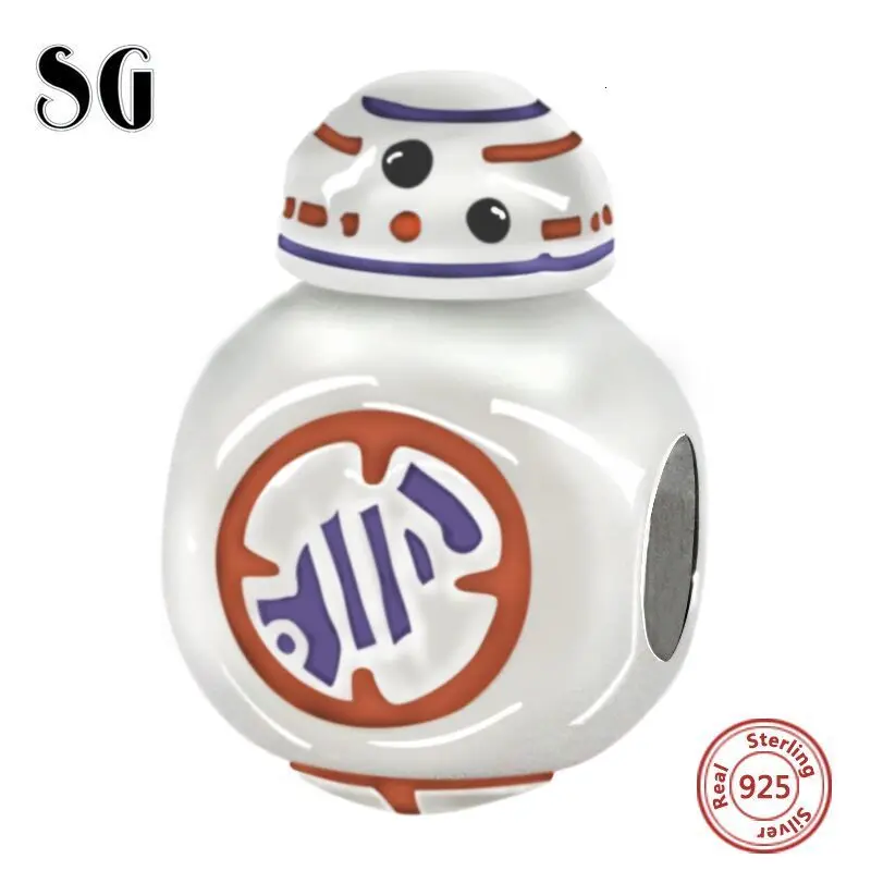 SG фильм тема шоу робот коллекция 925 Серебро diy Шарм Подходит pandora Шарм браслет ювелирные изделия аксессуары