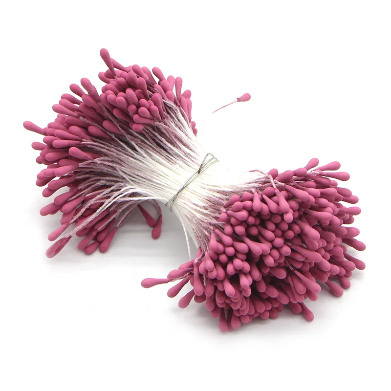 

420pcs Mixed Artificial Flowers Double Head Pearl Stamen Craft Handmade Decoration DIY Accessories,1Yc12421