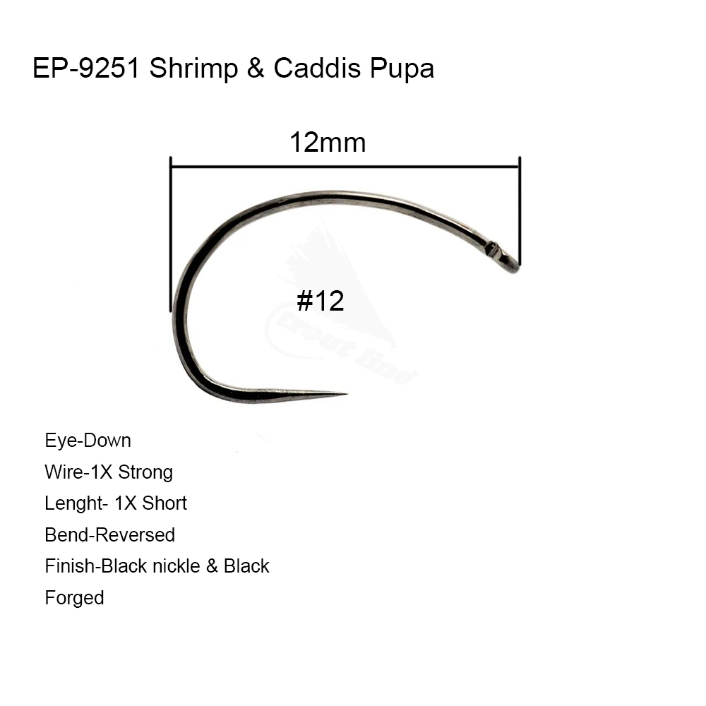 Eupheng Plus 25 шт. 50 Искусственные Креветки Caddis Pupa соревнование без надписей зернистая