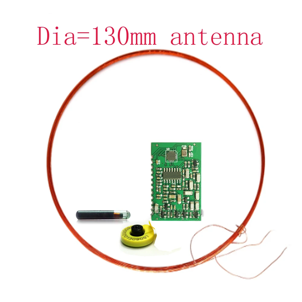 

134.2kHz AGV FDXB Long Range ISO11784/85 FDX-B EM ID Animal Tag Ear Tag Reader Moulde UART