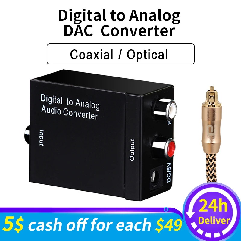 3 5 мм разъем цифро аналоговый аудио усилитель конвертера декодер оптического