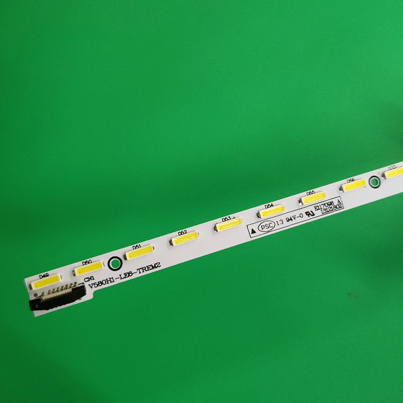 

64LED 721mm LED backlight strip For Phi lco PH58E51DSGW PH58E51 LED58C3000iD 58C3080i V580H1-LE6-TREM2 V580HJ1-LE6