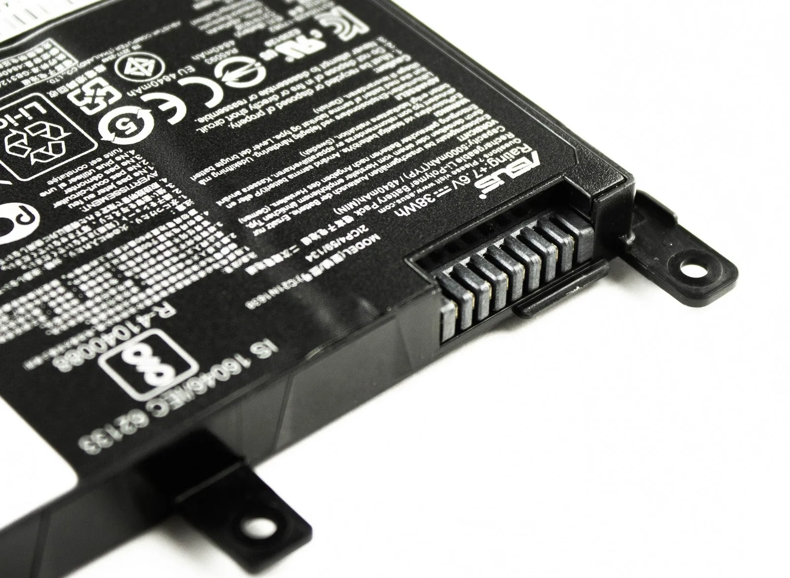 Аккумулятор для ноутбука ASUS Vivobook F442U A480U X442UA X442UR X442UF X442UN X442UQ (7.6V 4840mAh) P/N: C21N1638 0B200-02630