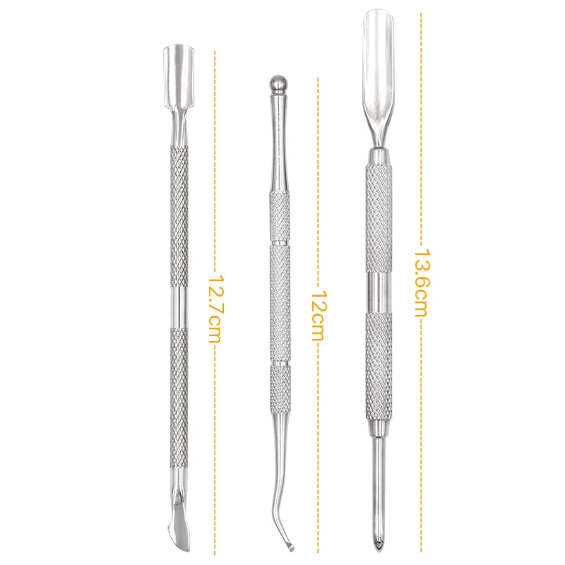 3 шт. кусачки для кутикулы из нержавеющей стали|Пушеры кутикулы| |