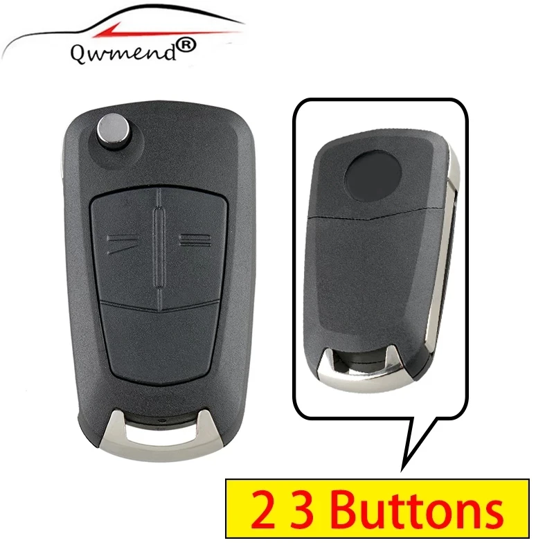Чехол для автомобильного ключа пульта HU100 2/3 кнопок Vauxhall Opel Vectra Corsa Astra Zafira|key case for