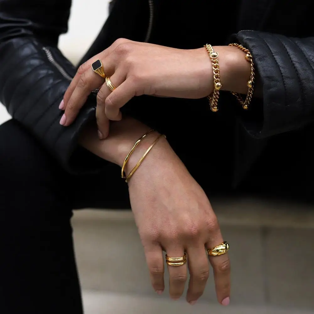 

New Ins Vintage Pineapple Bun Ring Gold-plated Copper Exquisite Bread Rings For Women Girls Fashion Jewelry Gifts