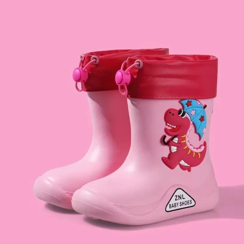 

Fashion New Children Rain Boots Toddler Infant Kids Baby Boys Girls Rain Boots Waterproof Non-Slip Shoe Kids Shoes Bota Infantil