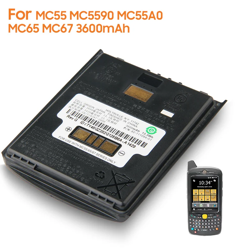 Оригинальный сменный аккумулятор 82 111094 01 для Motorola ZEBRA MC55 MC5590 MC65 MC67 MC55A0 аутентичный