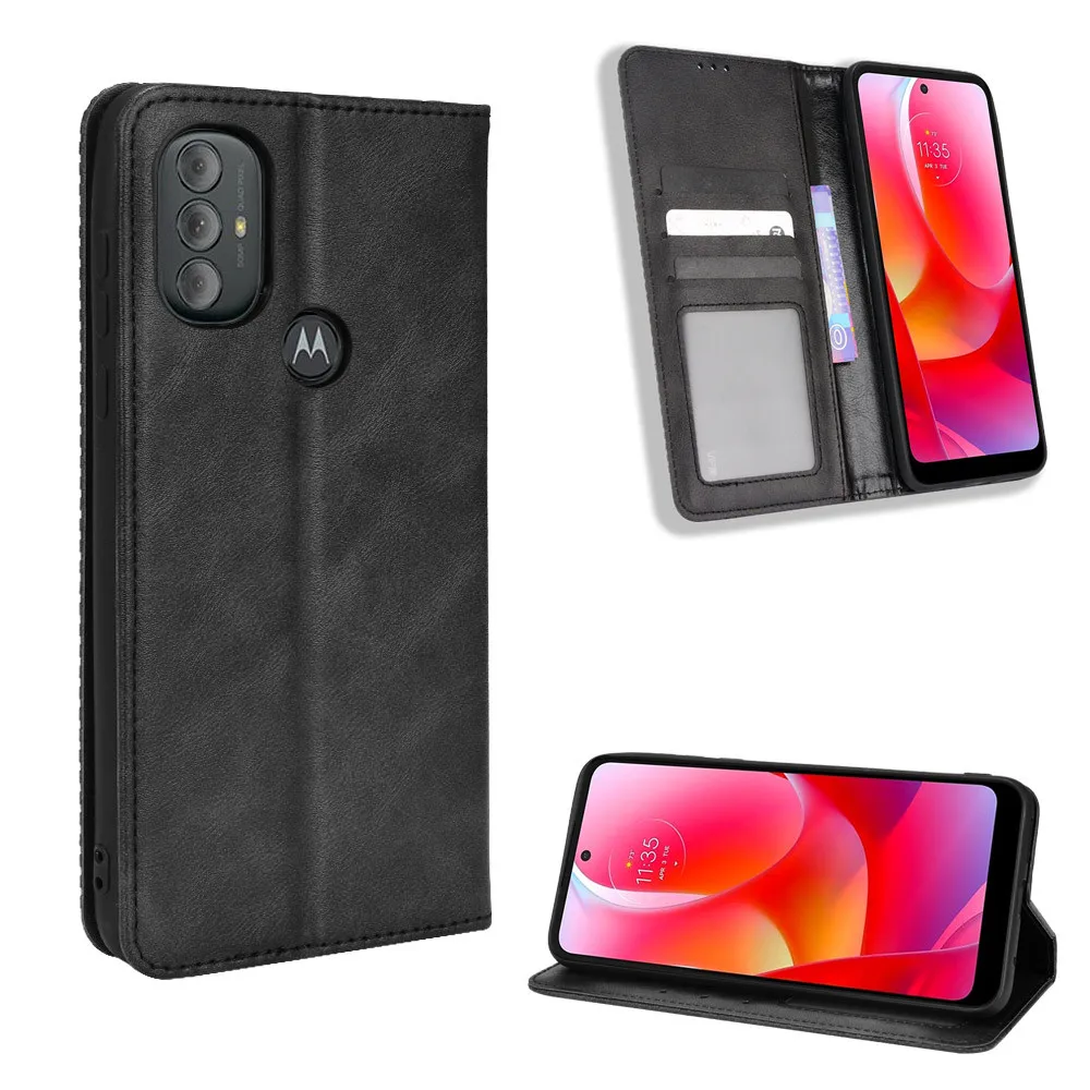 

For Motorola Moto G Power 2022 Case Luxury Flip PU Leather Wallet Magnetic Adsorption Case For Moto G Power2022 Phone Bags
