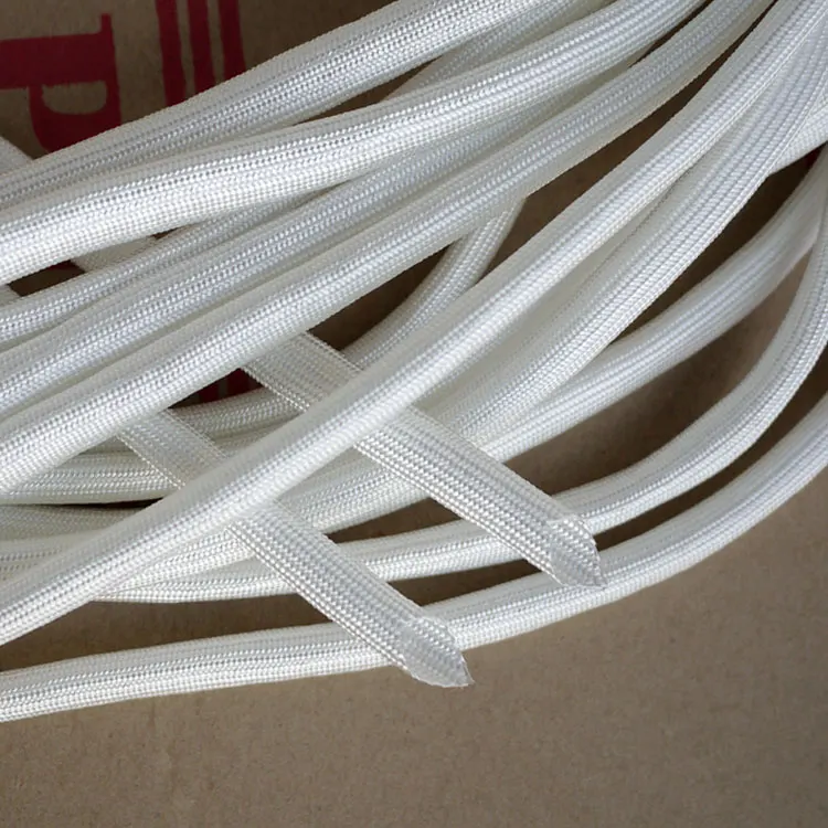 

Chemical Fiberglass Tube ID 6mm Braided Wire Cable Sleeve Insulated Flame Resistant Soft Pipe High Temperature 600Deg.C White