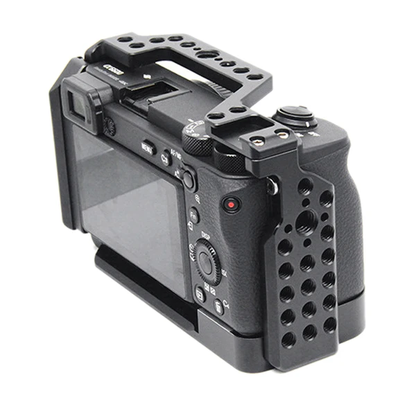

Rig Cage Quick Release Plate with Grip for Sony A6600 Camera Aluminium Alloy